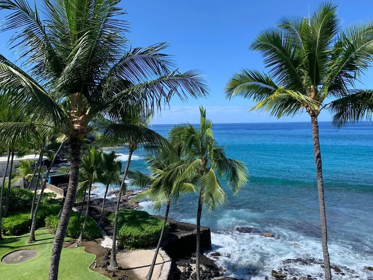 Kona By The Sea Oceanfront Condo Kbts407 كايلو كونا شقة